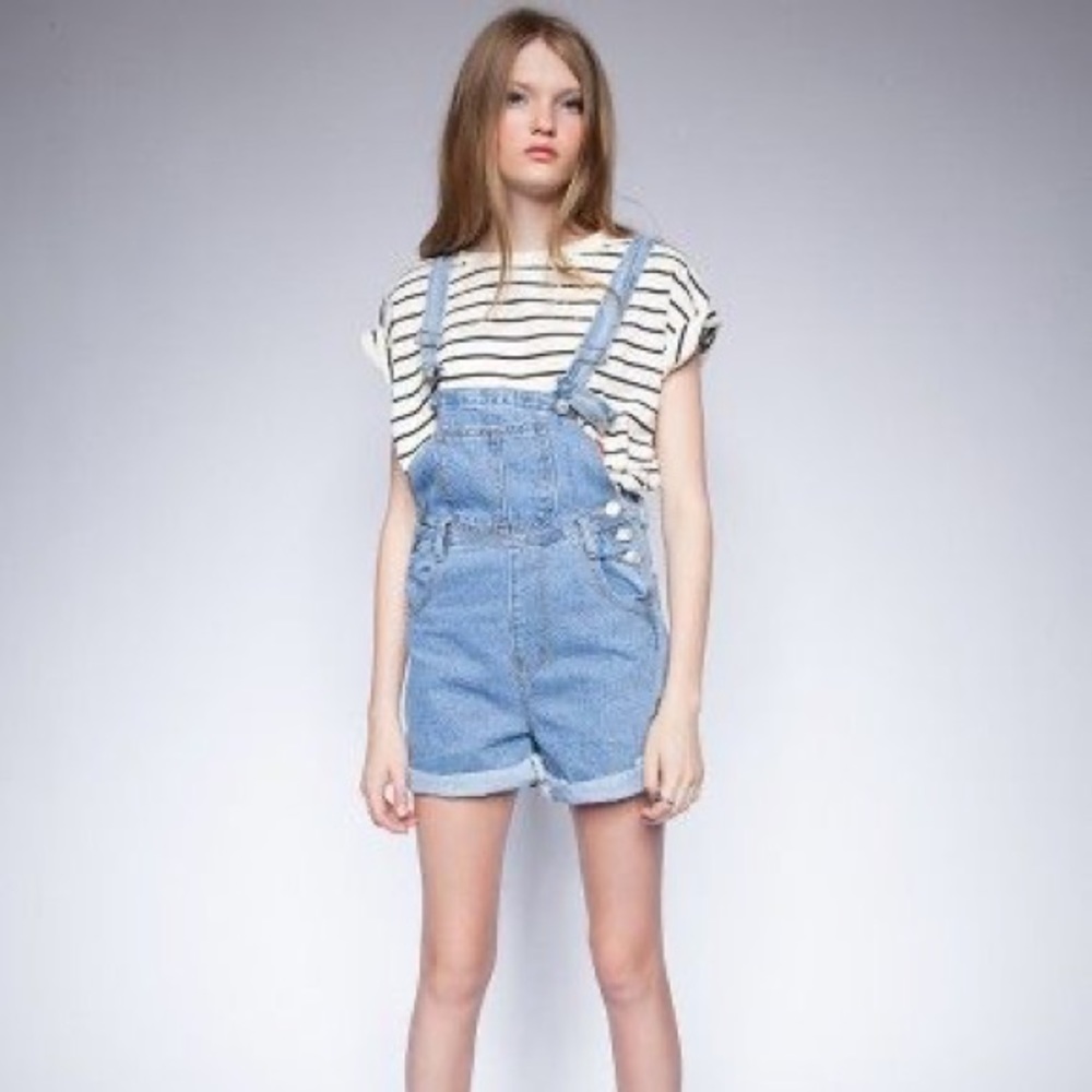 Pixie Market denim shorts overall